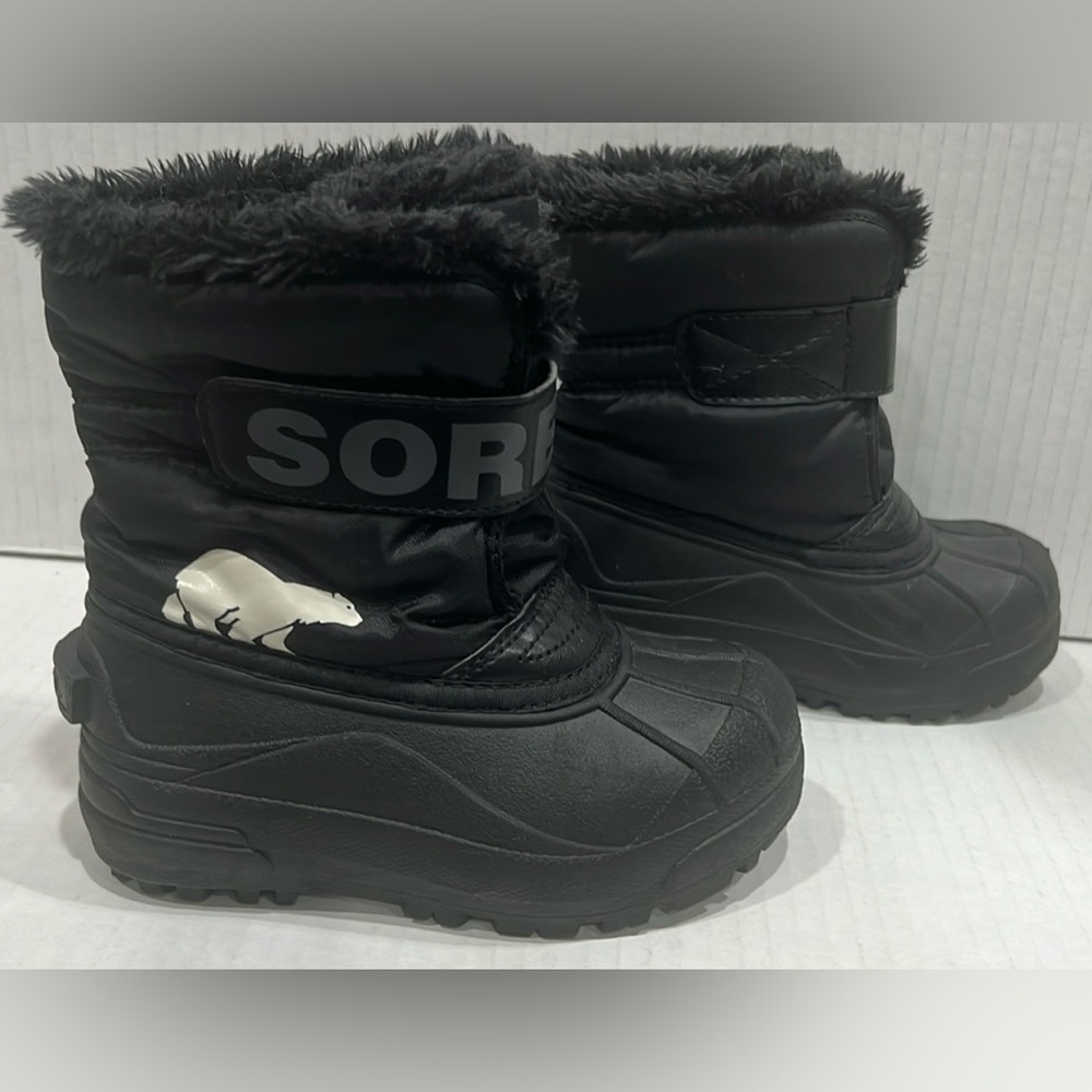 Sorel Black Snow/rain boots kids size 11